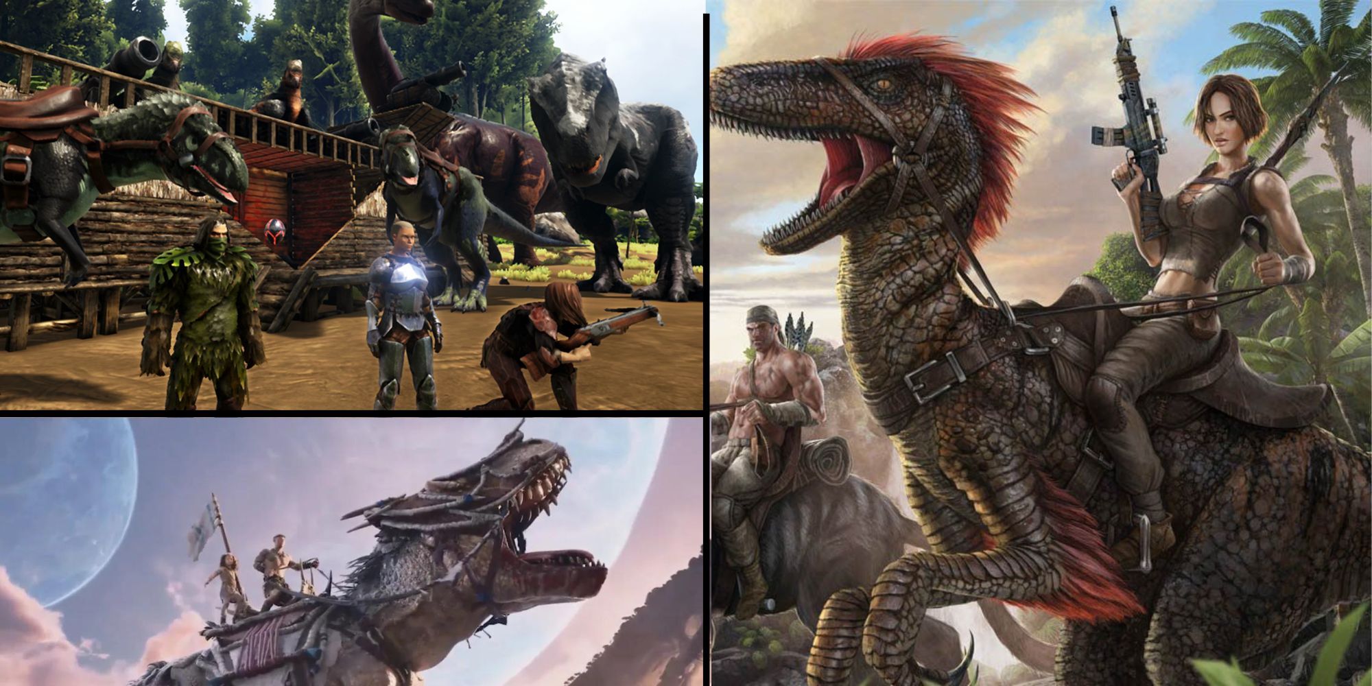 ark: survival evolved dinosaurs and humans in different windows