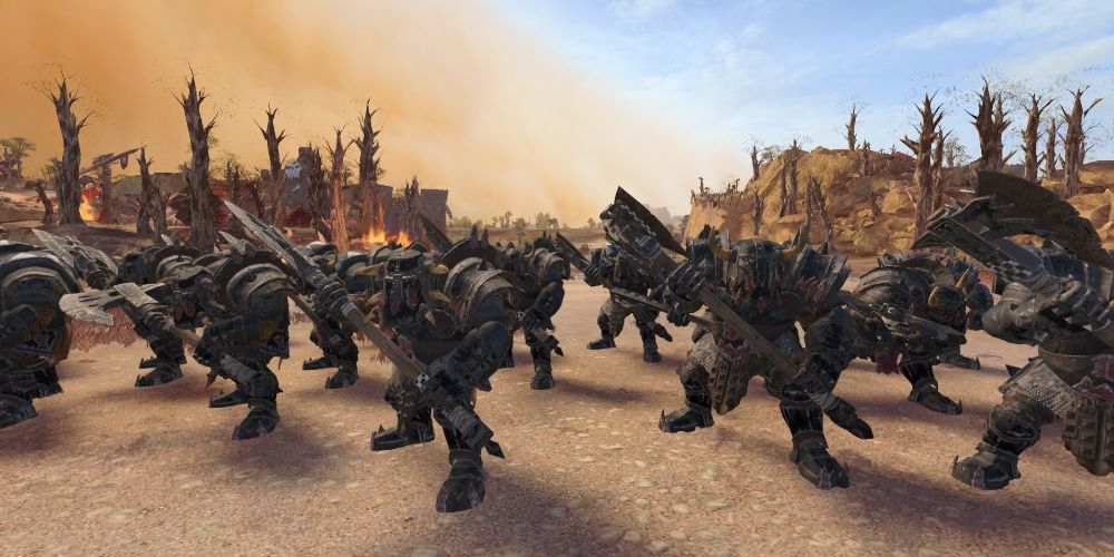 Unit of Black Orcs in Warhammer 3