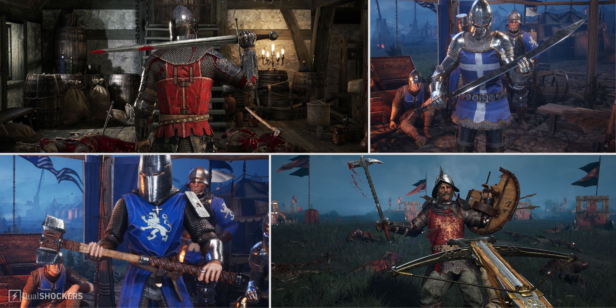 Four different classes available to play in Chivalry 2