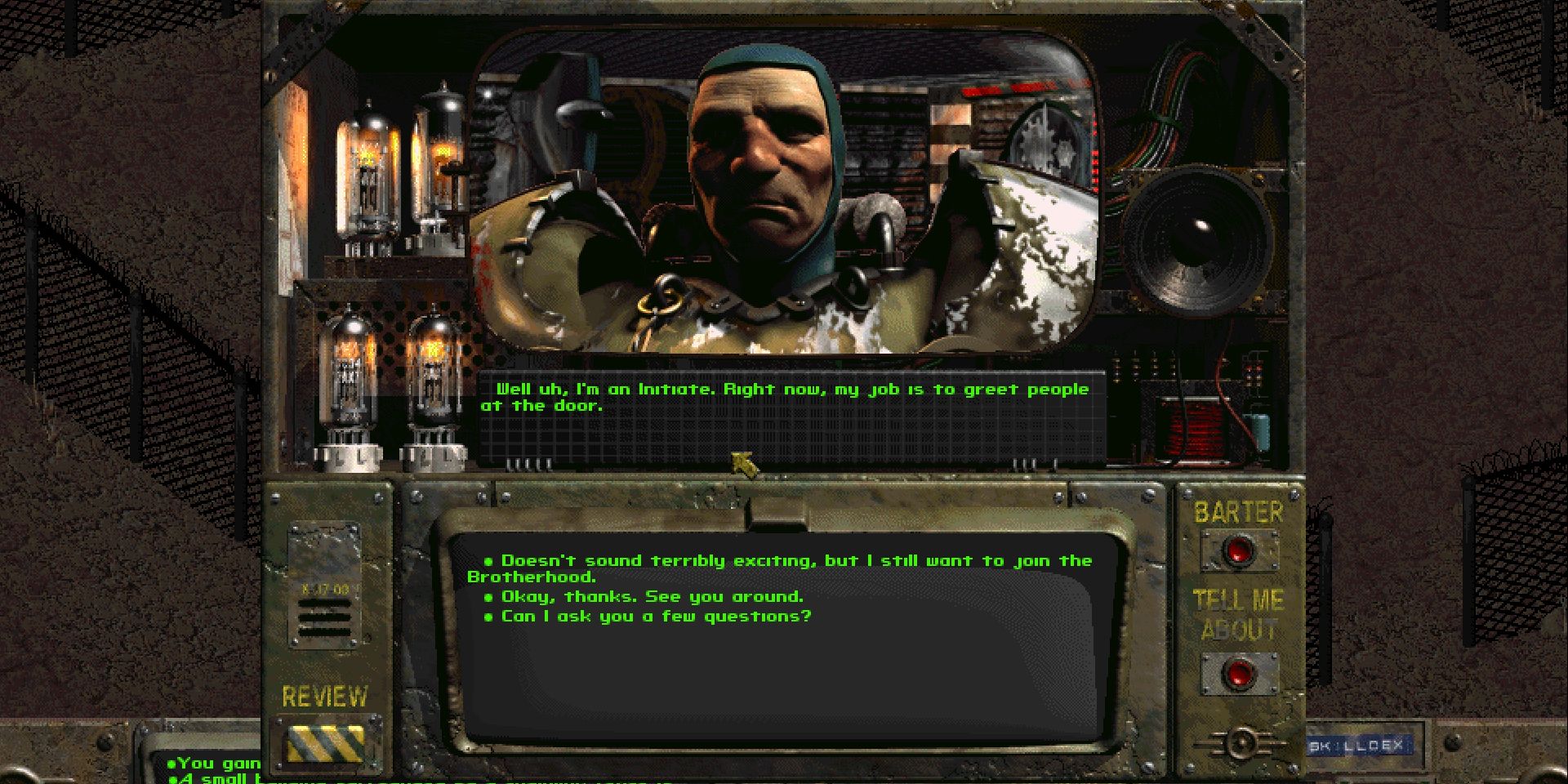 Brotherhood of Steel soldier in Fallout 1
