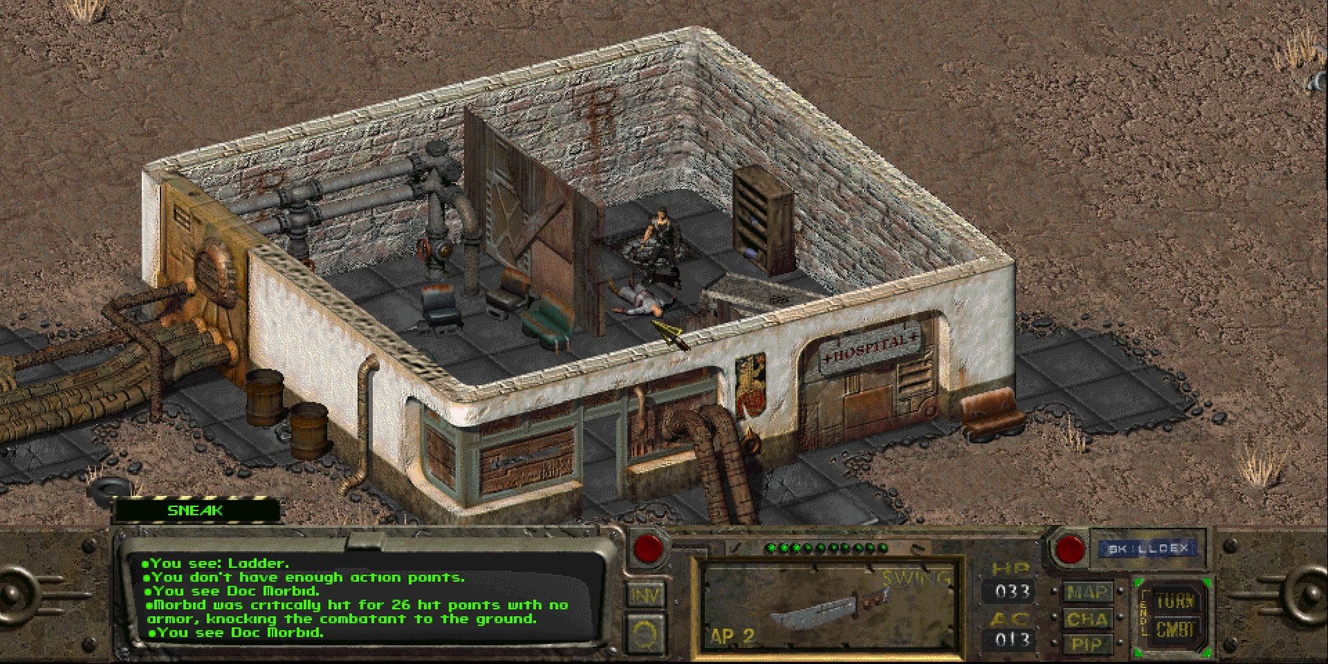 Killing the mad doctor in Fallout 1