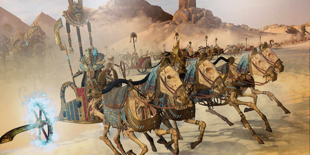 Settra the Imperishable chariot charge