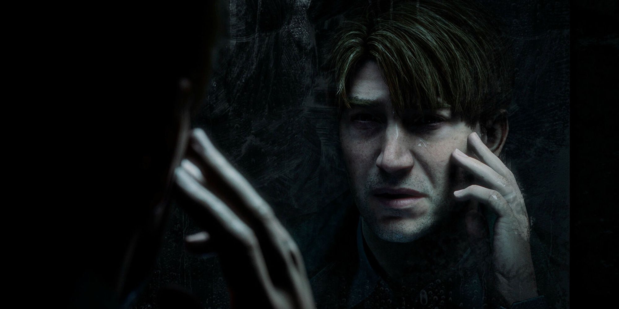 Silent Hill 2 Mirror James Sunderland Looking In Mirror Touching Face