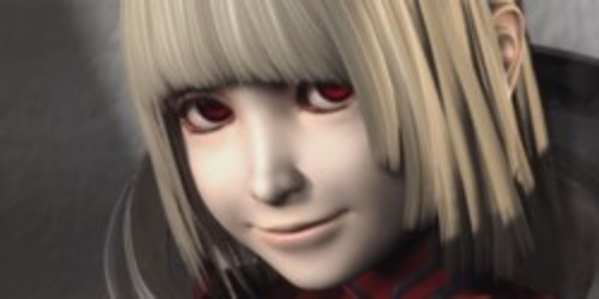 Drakengard 1 screenshot of a cutscene containing Manah smiling