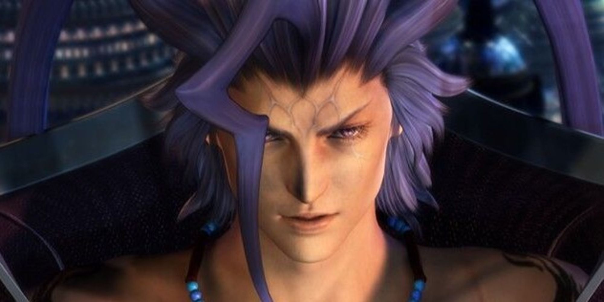 Final Fantasy X 10 cutscene screenshot of Seymour Guado face