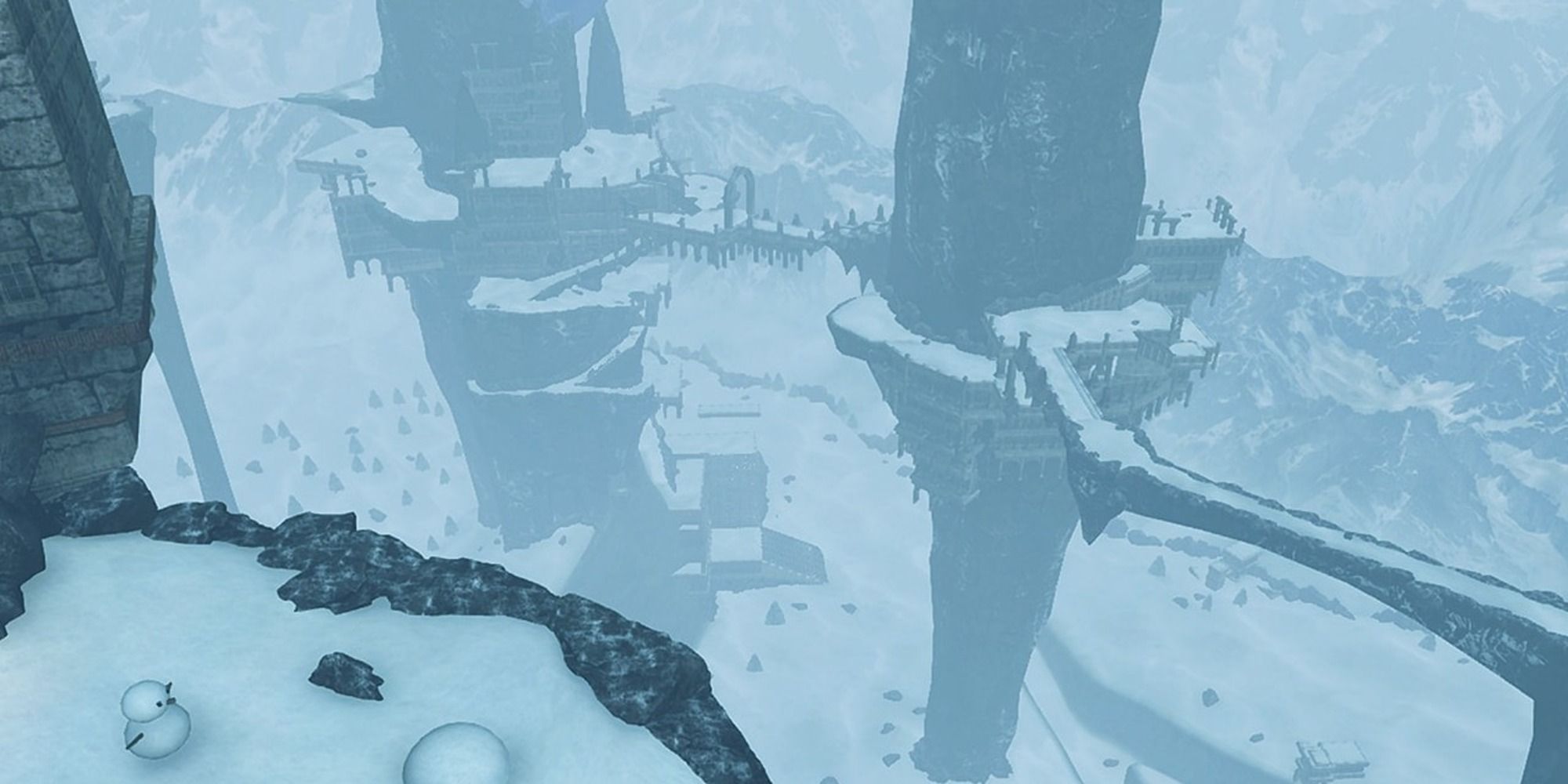 Xenoblade Chronicles 2 screenshot of snow area Genbu Tantal