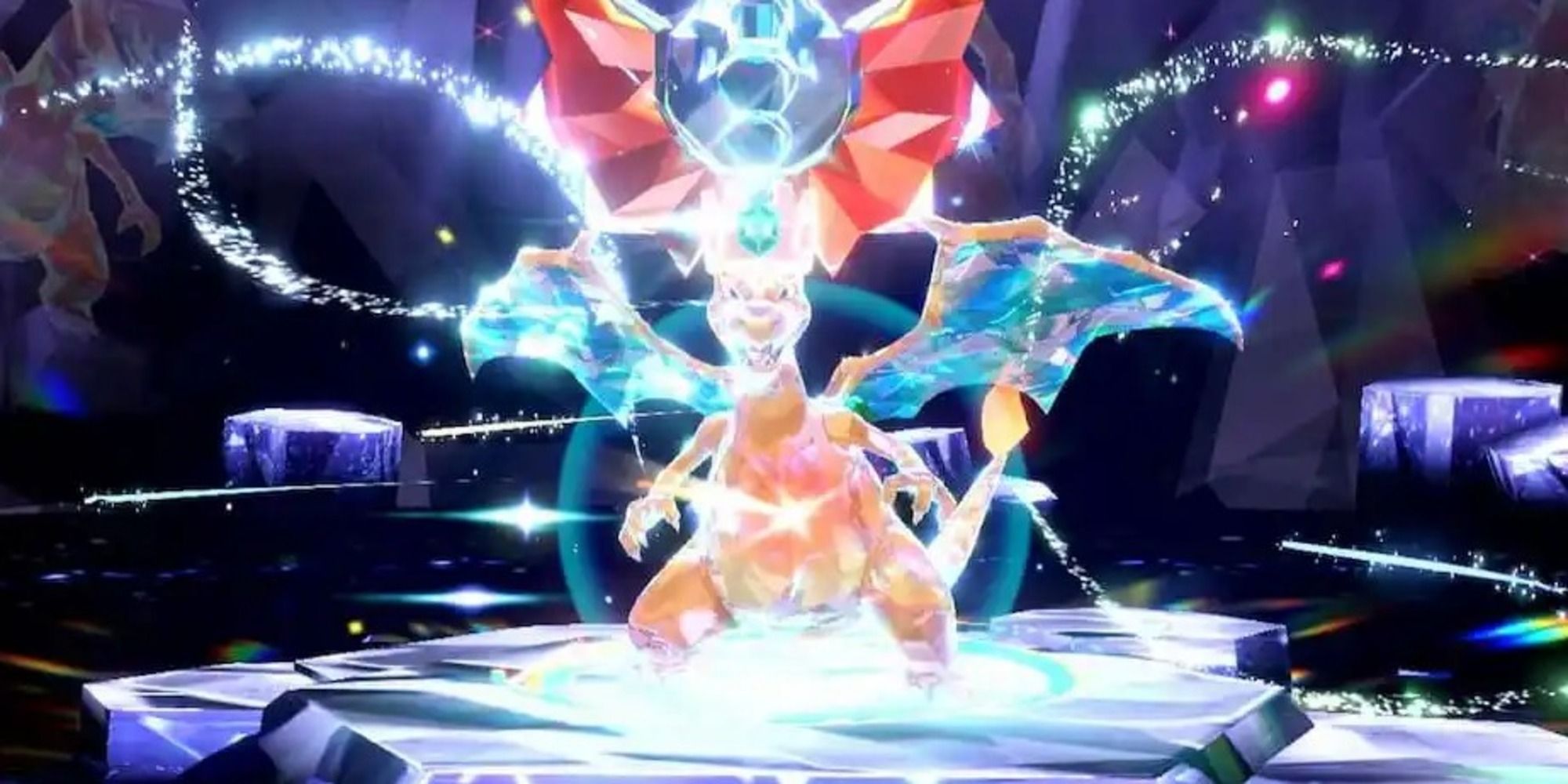 Pokemon Scarlet and Violet Tera Raid event Charizard with dragon tera type