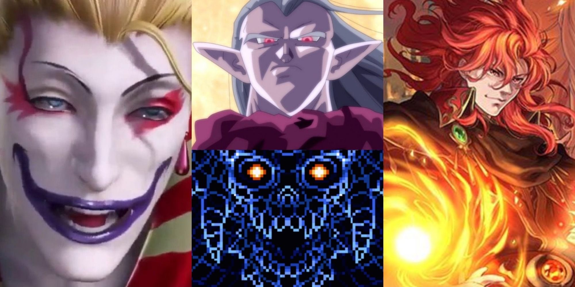 Cover photo of Final Fantasy Kefka, Chrono Trigger Magus, Live A Live 0D-10 Odio, and Fire Emblem Arvis SNES villains