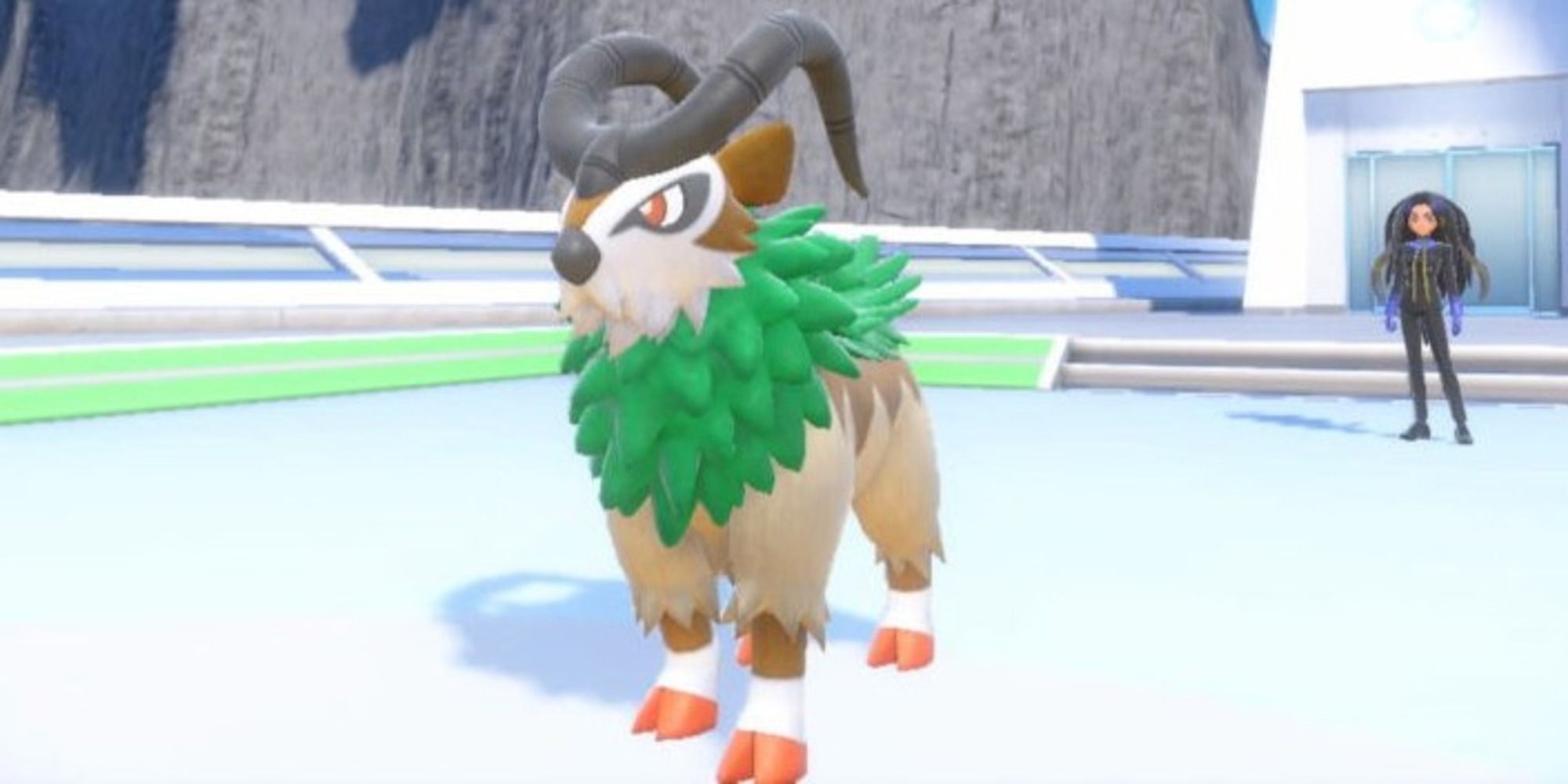 Pokemon Scarlet and Violet screenshot of champion battle Gogoat