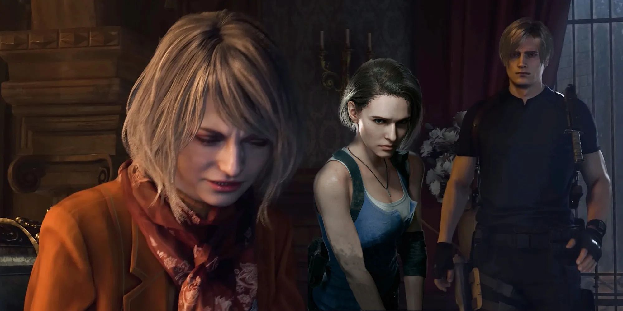 Ashley, Jill, and Leon from Resident Evil 4
