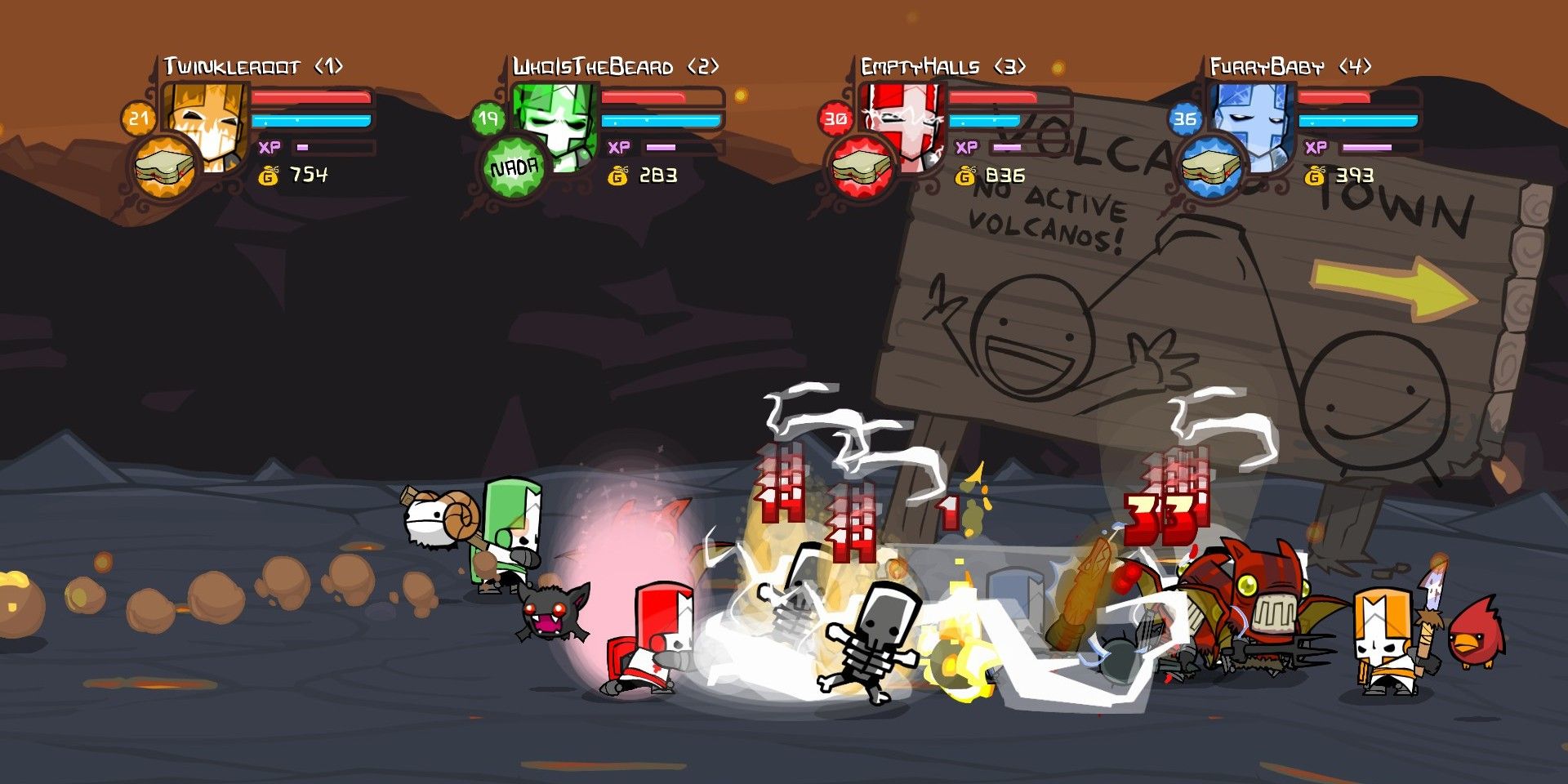 Castle Crashers Remastered Fighting