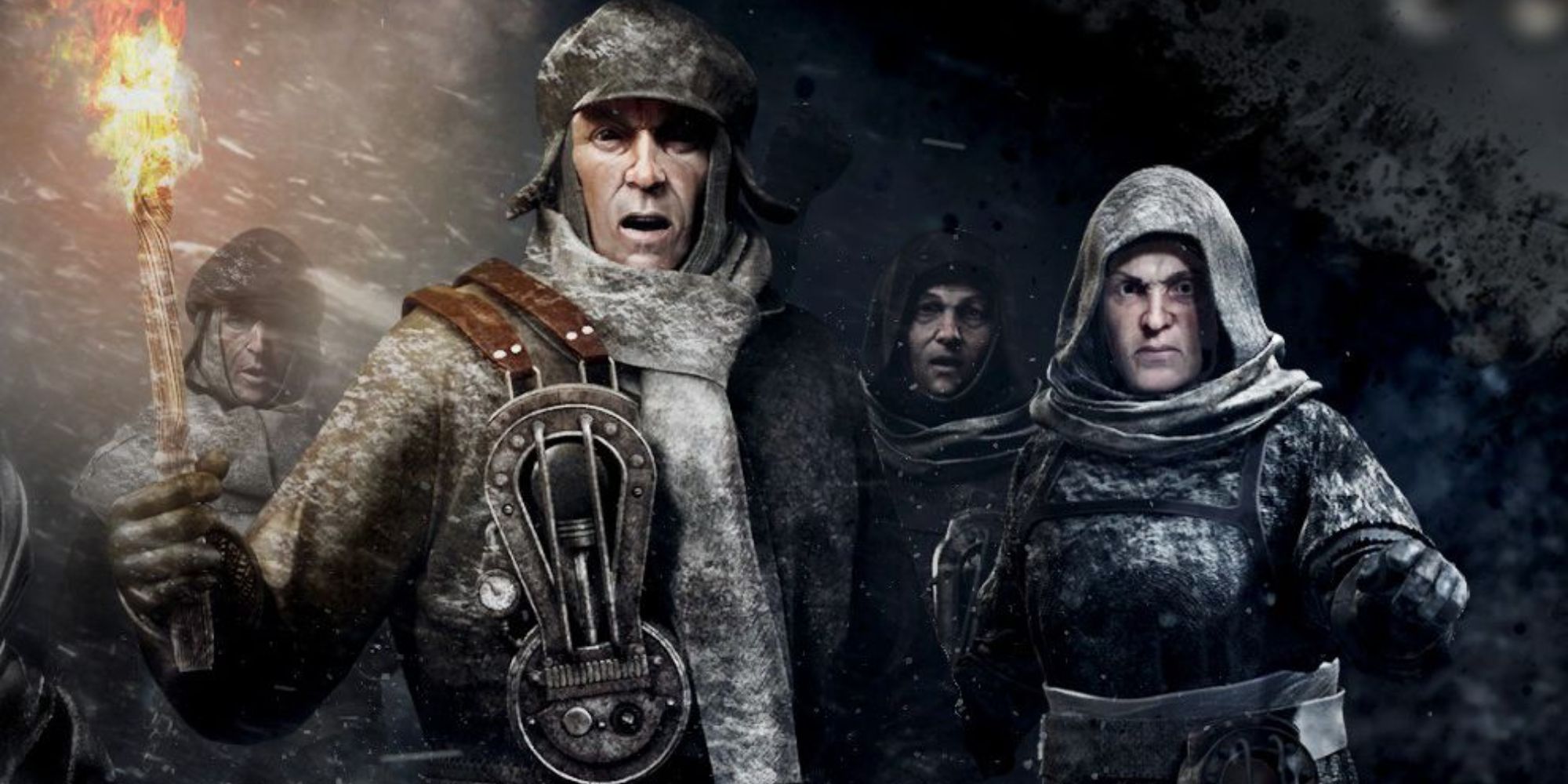 FrostPunk Four Men In A Blizzard