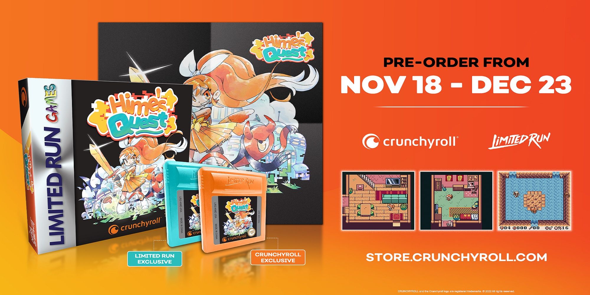 Hime's Quest Sur Game Boy Color (GBC), édition Limited Run Games, Neuf Scellé