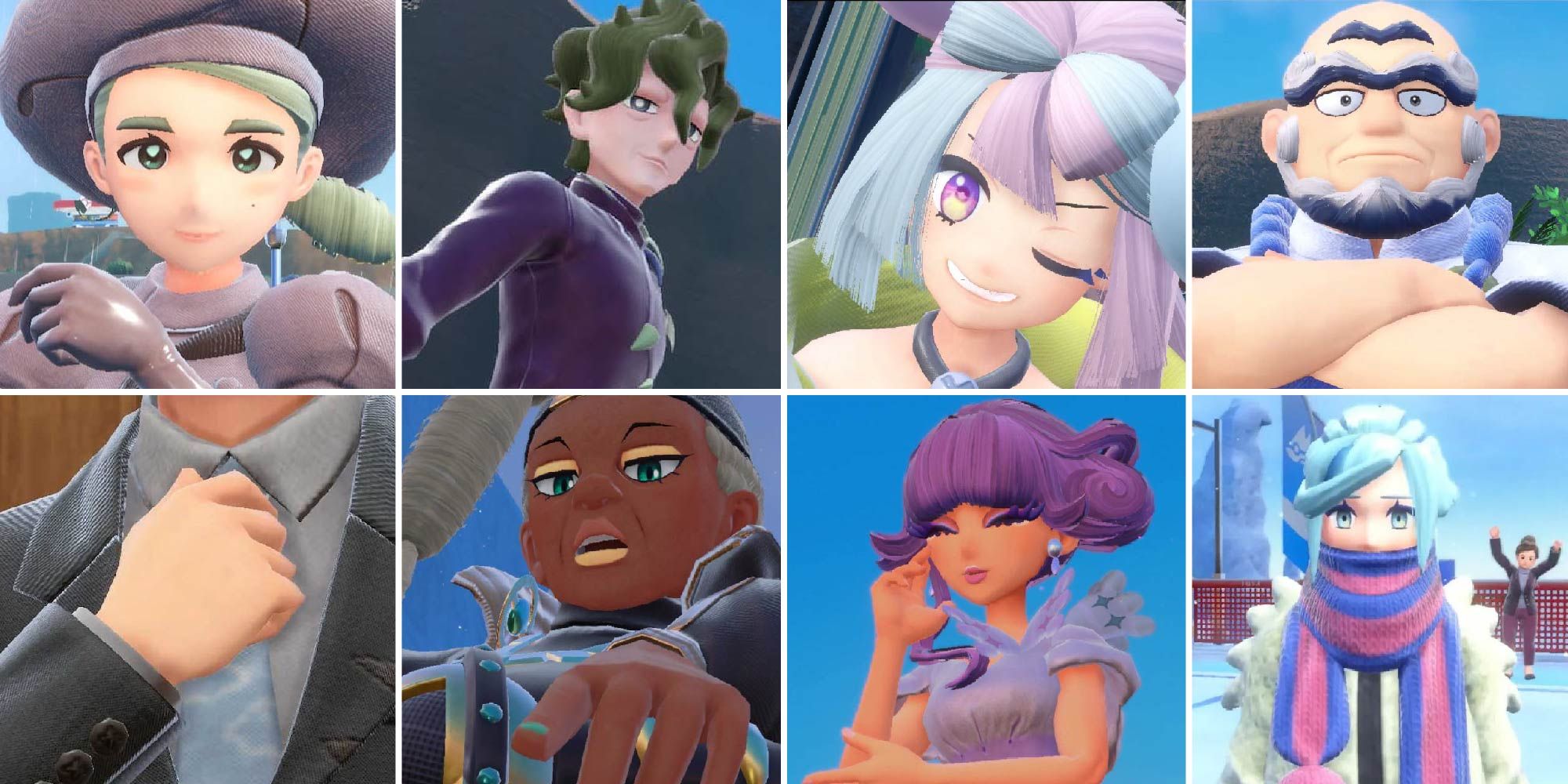 Pokémon Scarlet Gym Leaders and Pokémon Violet Gym Leaders