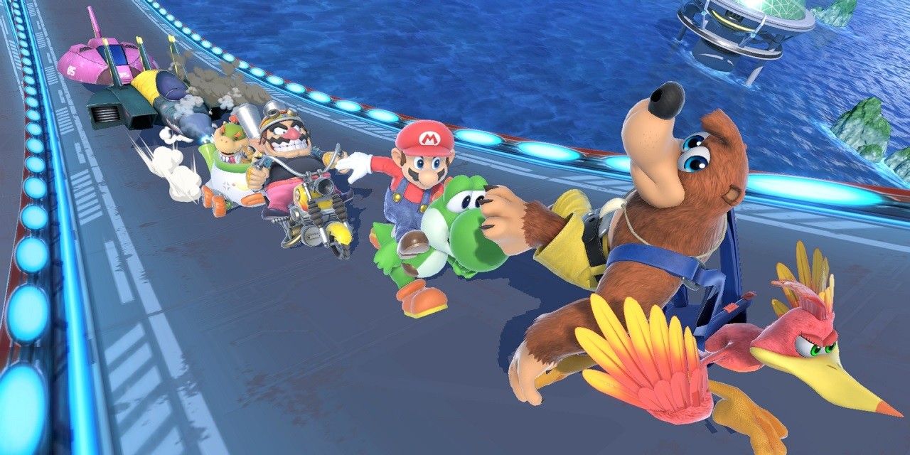 Super Smash Bros Characters Running