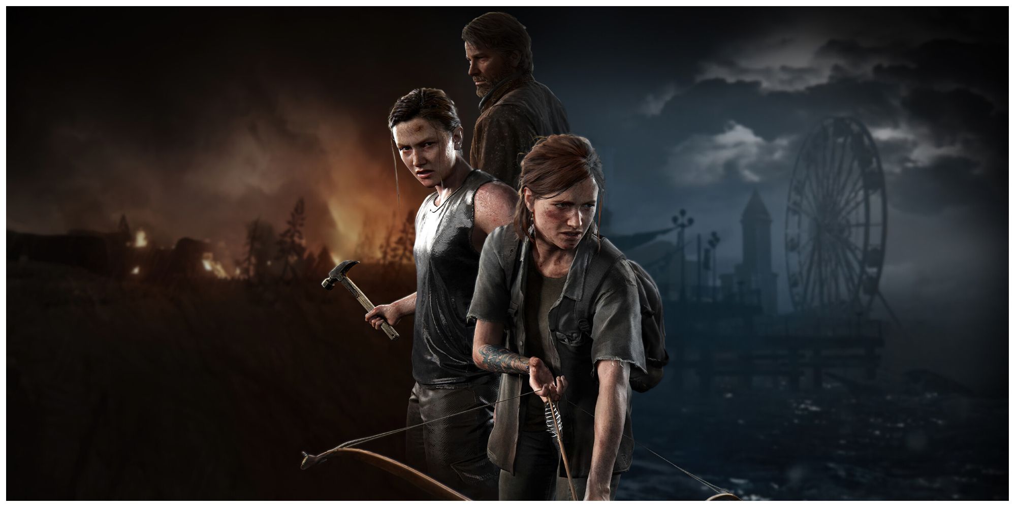 The Last Of Us Part 2 Promotional Art Ellie Abby And Joel