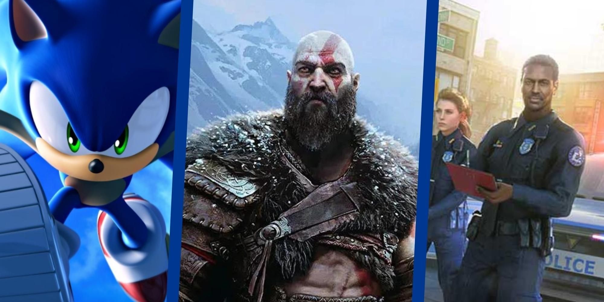 god of war ragnarok, sonic frontiers, and police simulator hit the playstation store this week