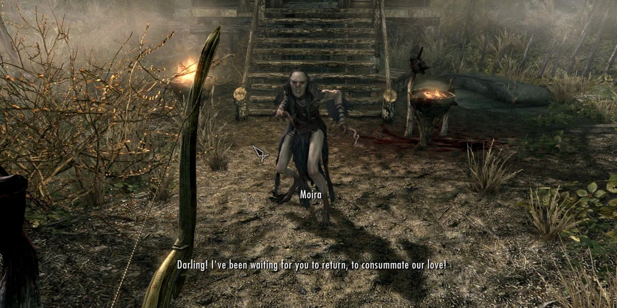 a hagraven being friendly with the player 