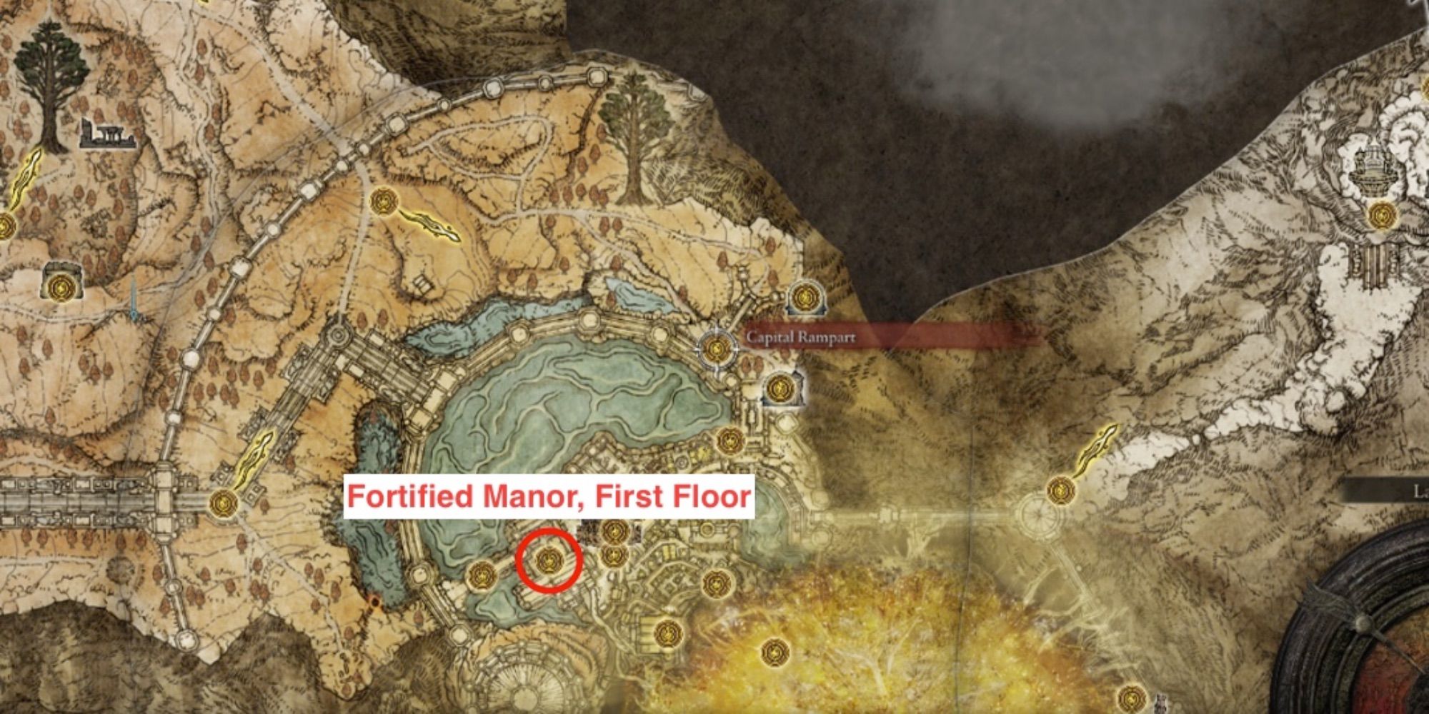 Capital City, Fortified Manor first floor map
