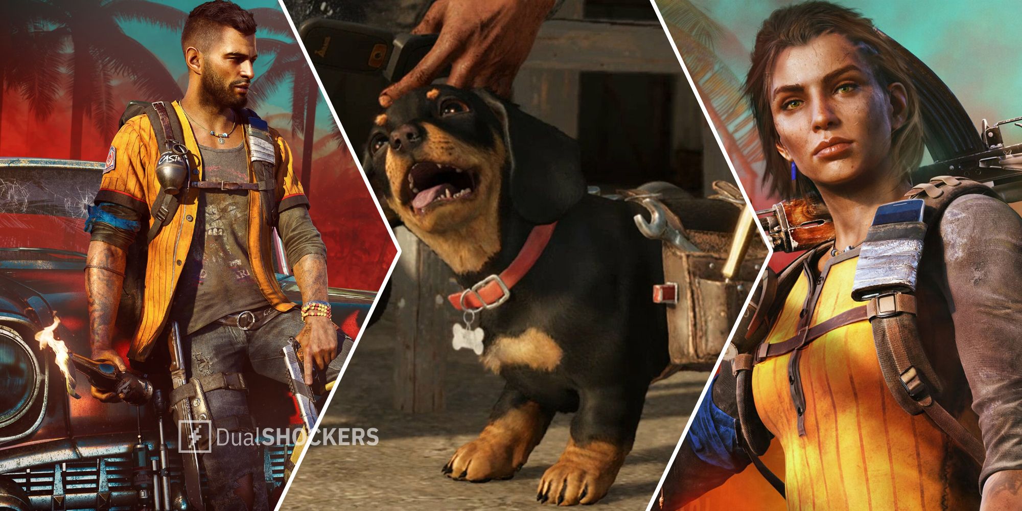 Far Cry 6 DLC ‘Lost Between Worlds’ characters and dog