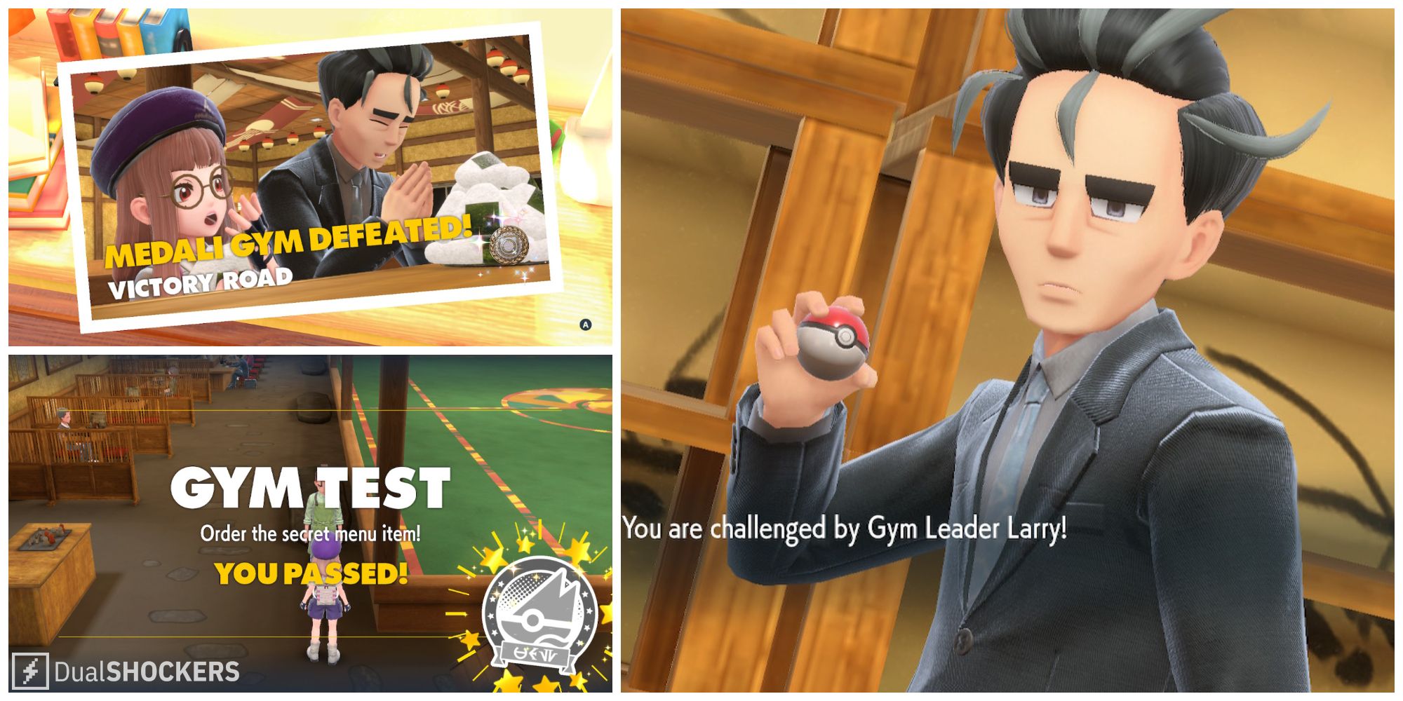 Pokémon Scarlet and Violet Medali Normal Gym test, secret menu item  solution and how to beat Leader Larry