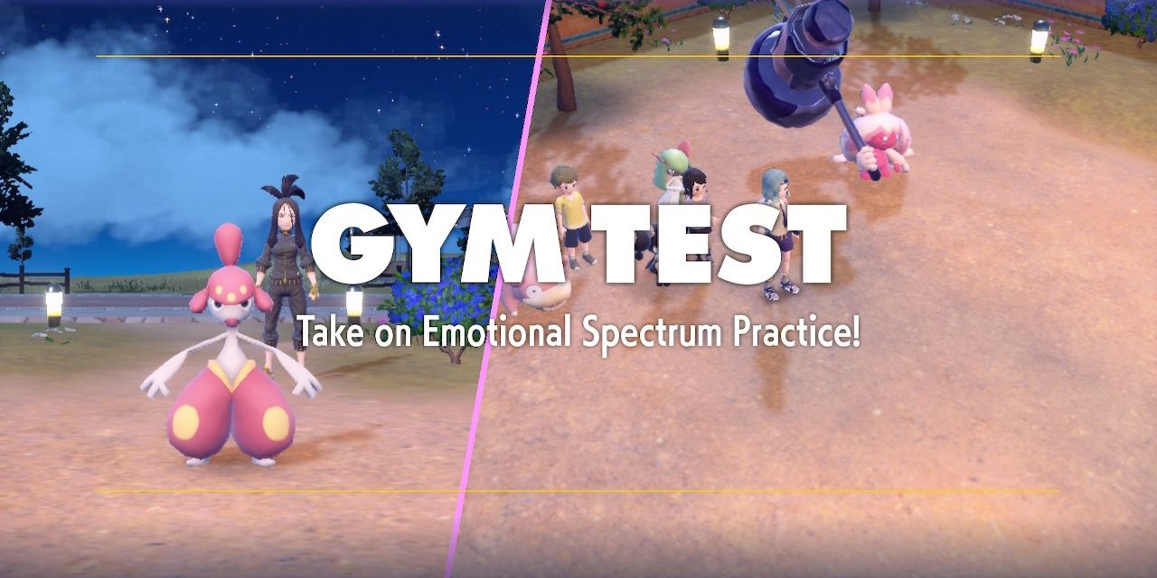 Image of the beginning of the Gym Test Emotional Spectrum Practice for Alfornada Gym in Pokemon Scarlet & Violet.