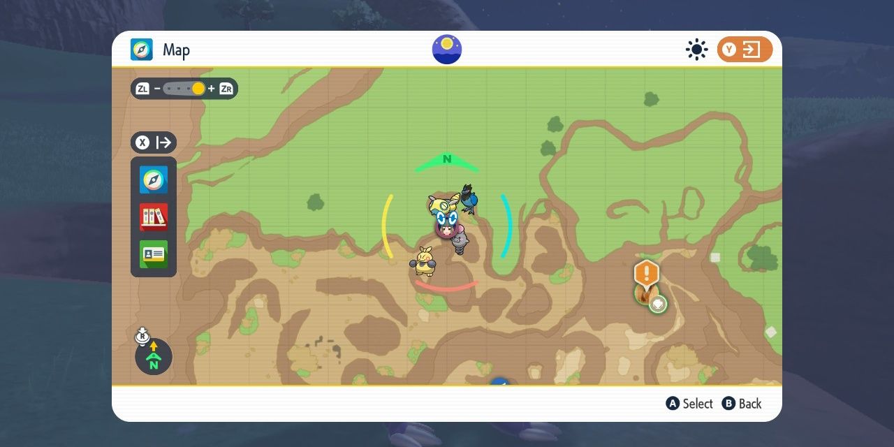 Image of the eighth purple ominous stake location on the map in Pokemon Scarlet & Violet.
