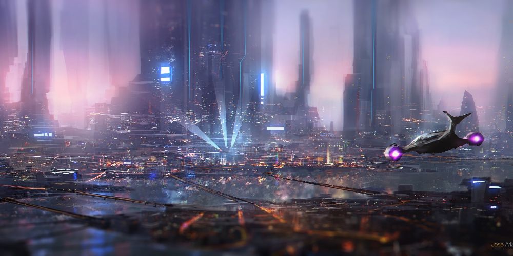 Futuristic megacity