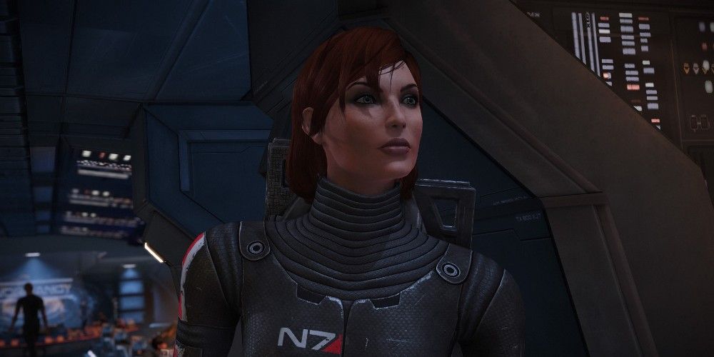 Commander Shepard on the Normandy