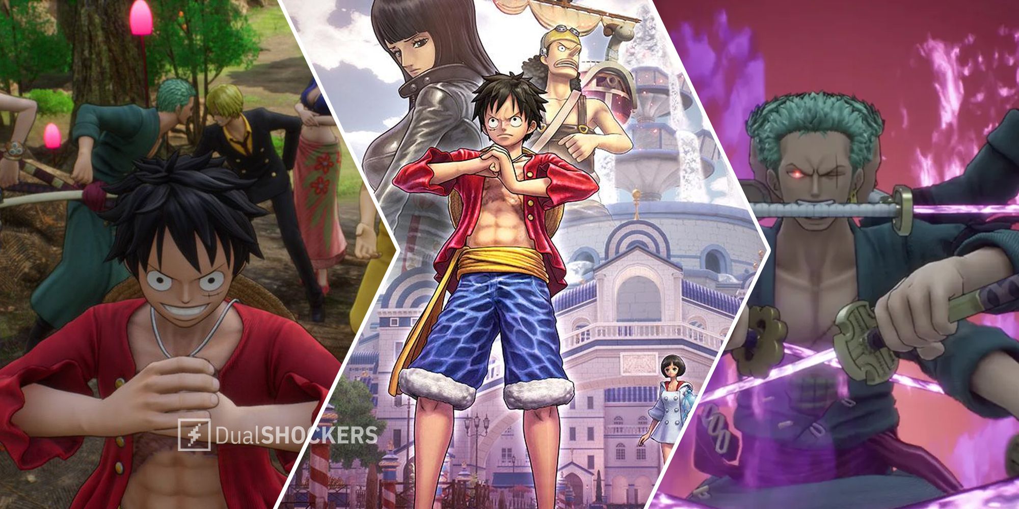 One-Piece Odyssey Water Seven location Luffy and the Straw Hat Pirates