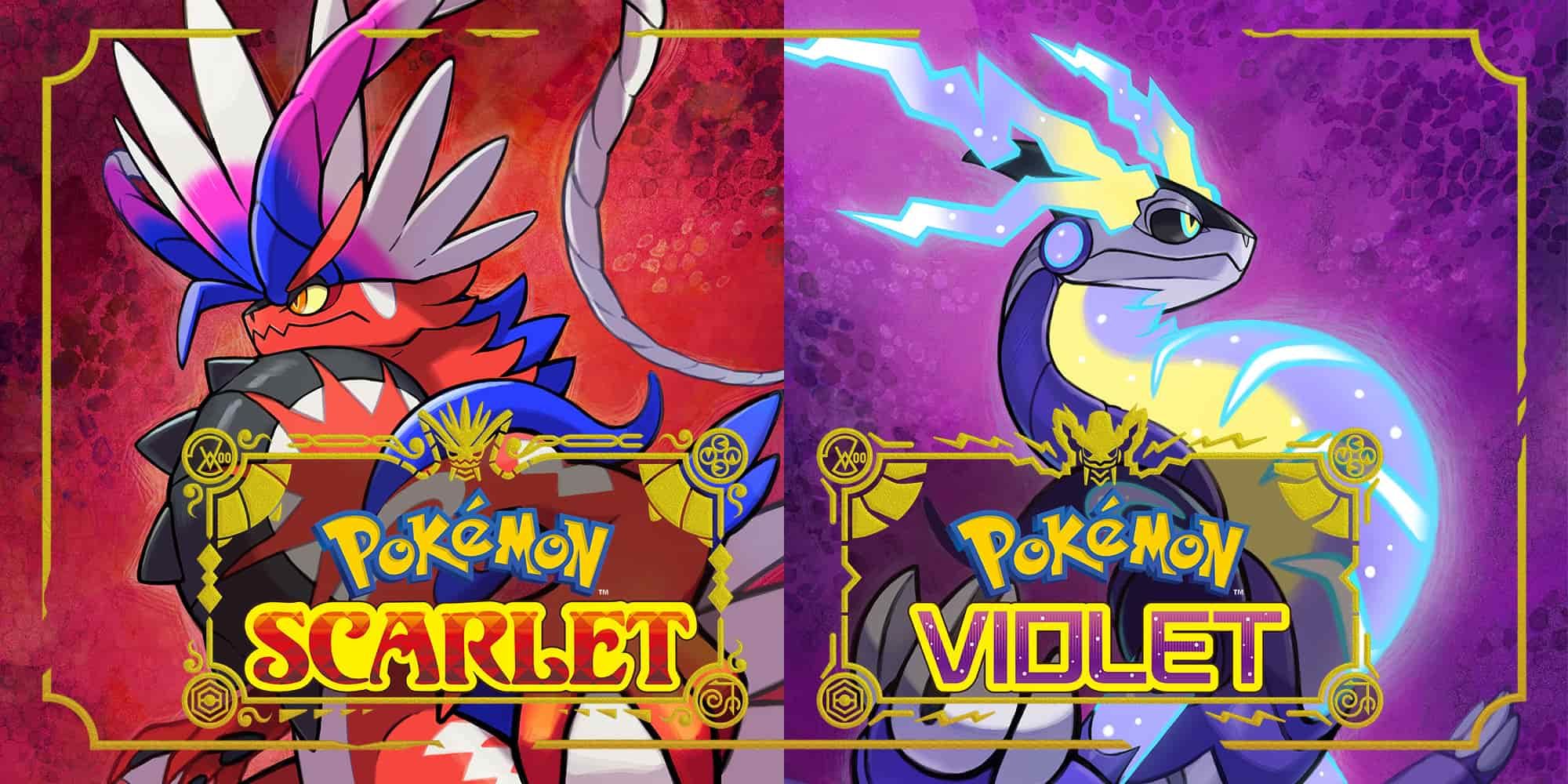 pokemon scarlet and violet cover art