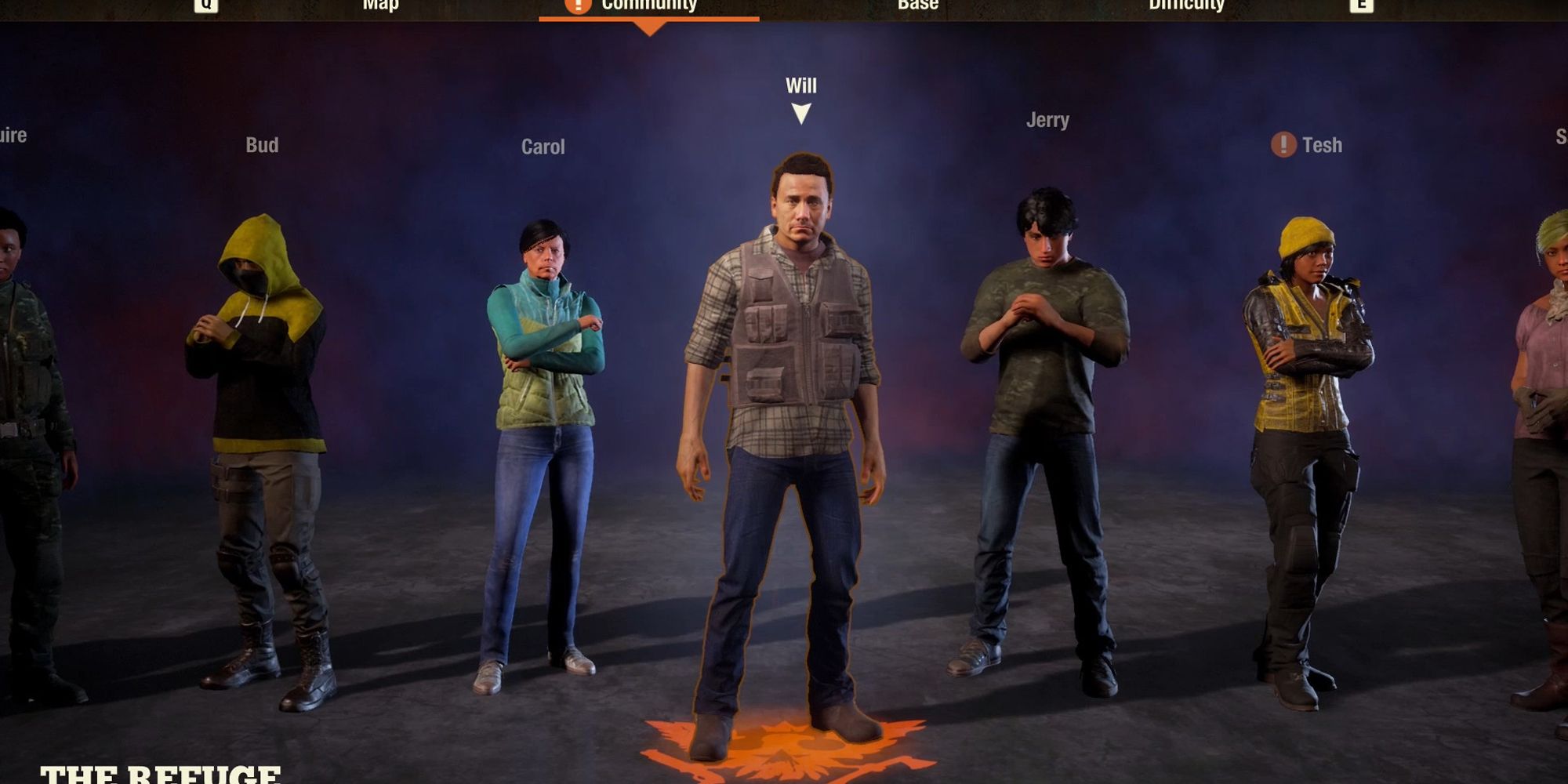 State Of Decay 2 Survivor Select Screen