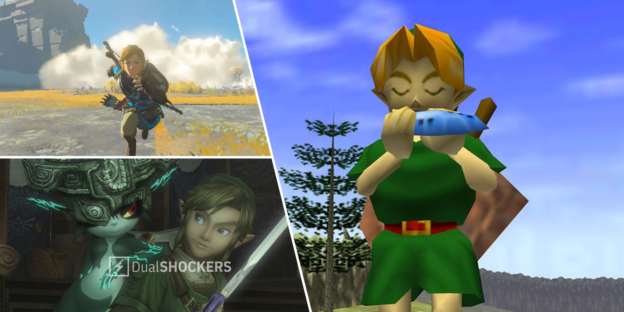 The Legend Of Zelda Breath of the Wild, Twilight Princess, Ocarina of Time Nintendo