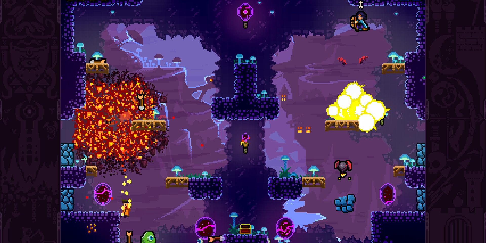 chaotic multiplayer in towerfall ascension