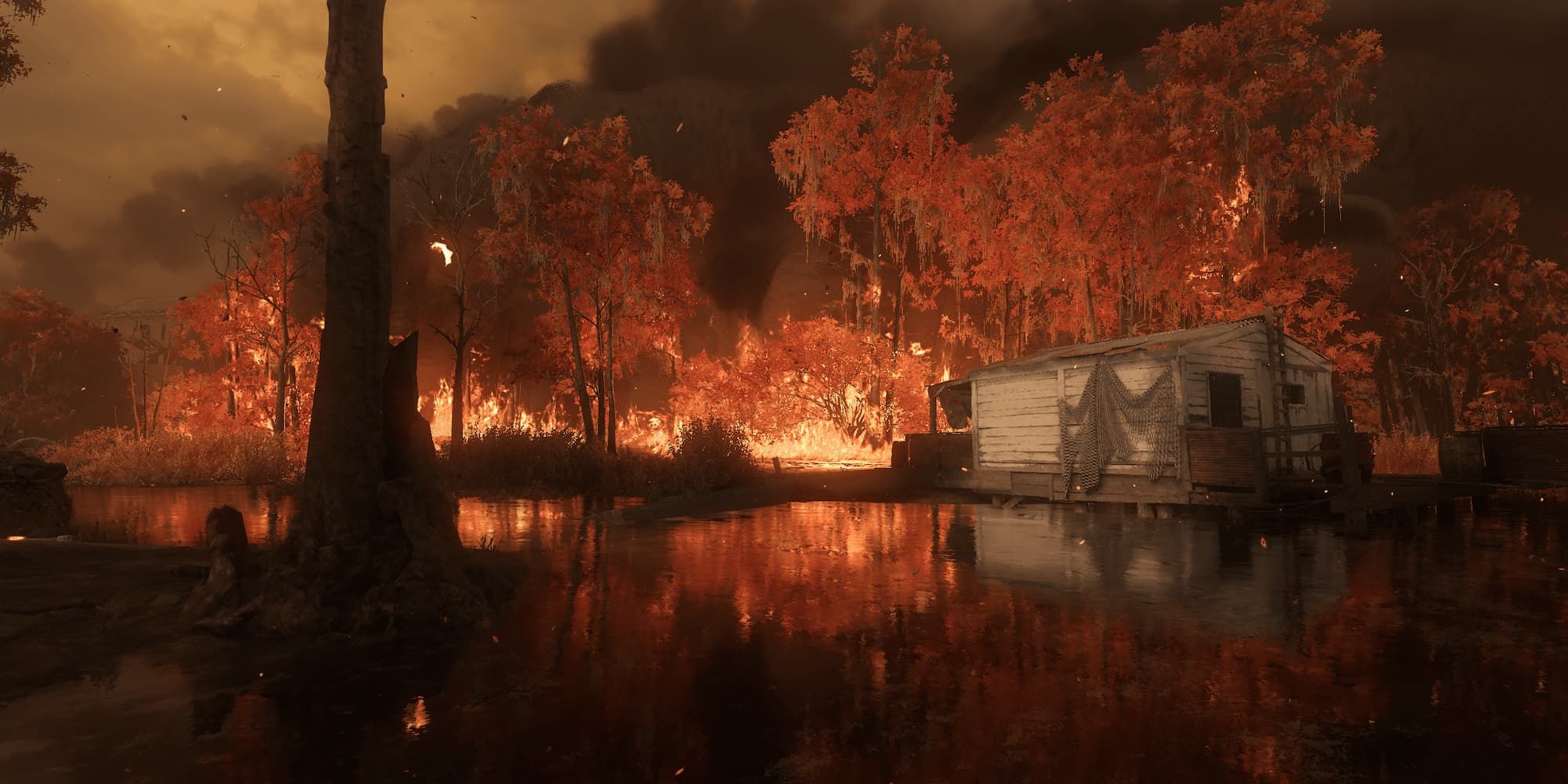 The Bayou On Fire