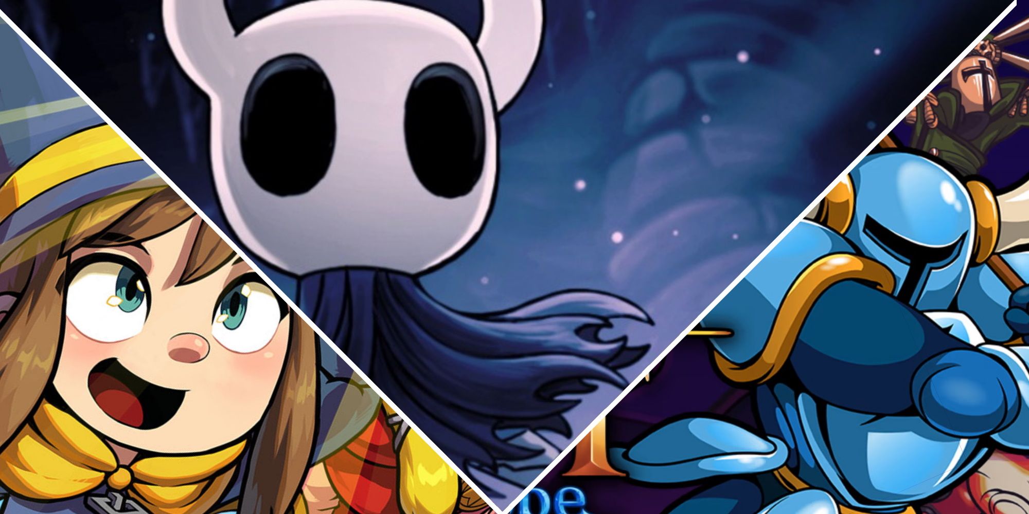 Hat in Time, Hollow Knight, Shovel Knight