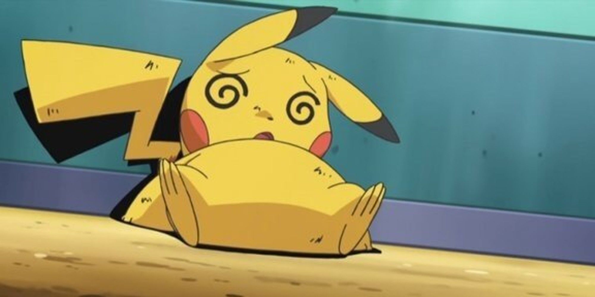 a fainted pikachu
