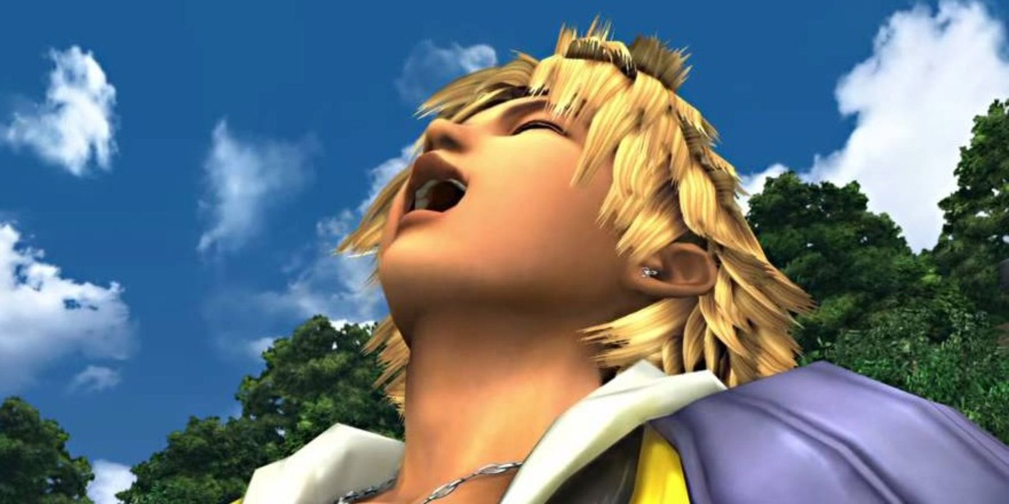 Final Fantasy 10 X Tidus awkward laugh