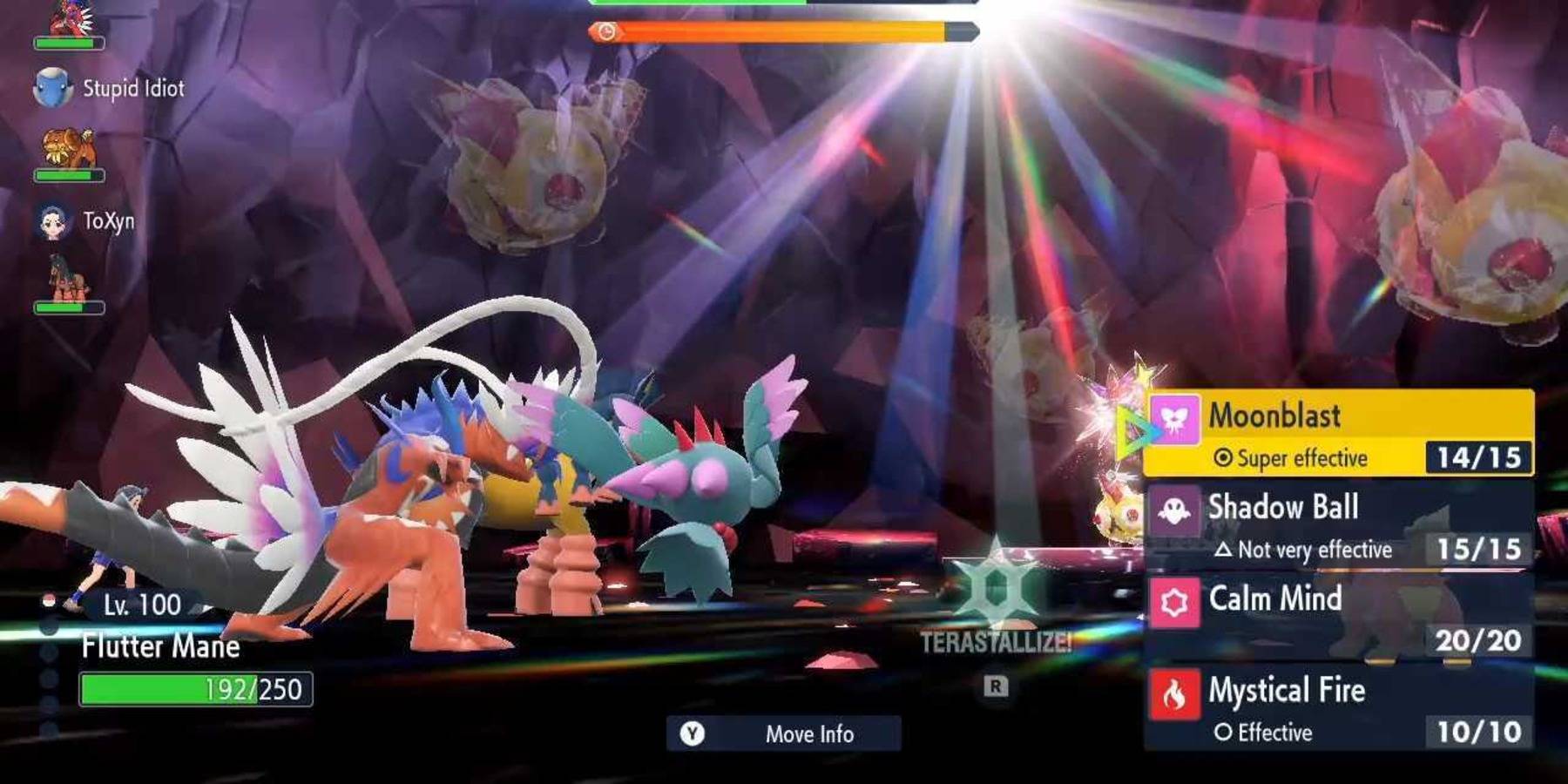 thumbnail image 2 of Shiny Flutter Mane ✨ OHKO Primarina Tera Raid • 6IVs ✨ Pokemon Scarlet & Violet | UK 2 of 12