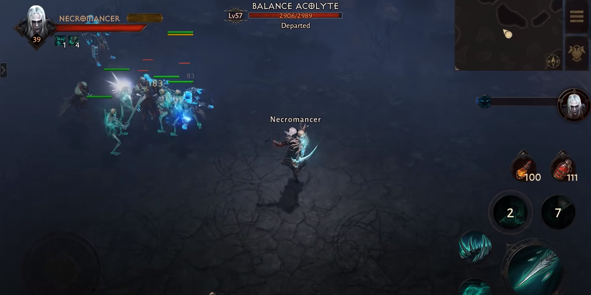 Image of gameplay from the gameplay trailer of Diablo Immortal.