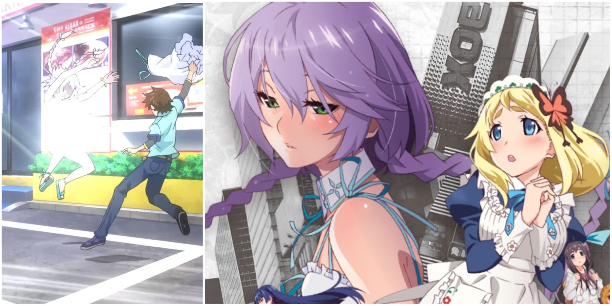 Banner image for Akiba's Strip: Undead & Undressed Director's Cut, including a cutscene screenshot and main art from the game's website