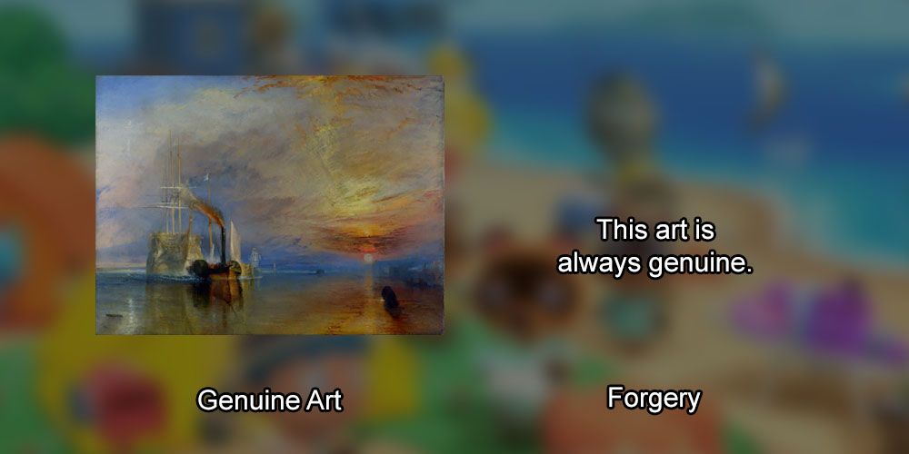 Animal Crossing New Horizons All Real Paintings