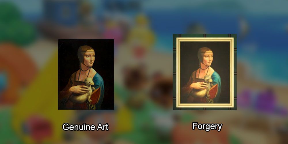 Animal Crossing New Horizons All Real Paintings Animal Crossing Serene Painting