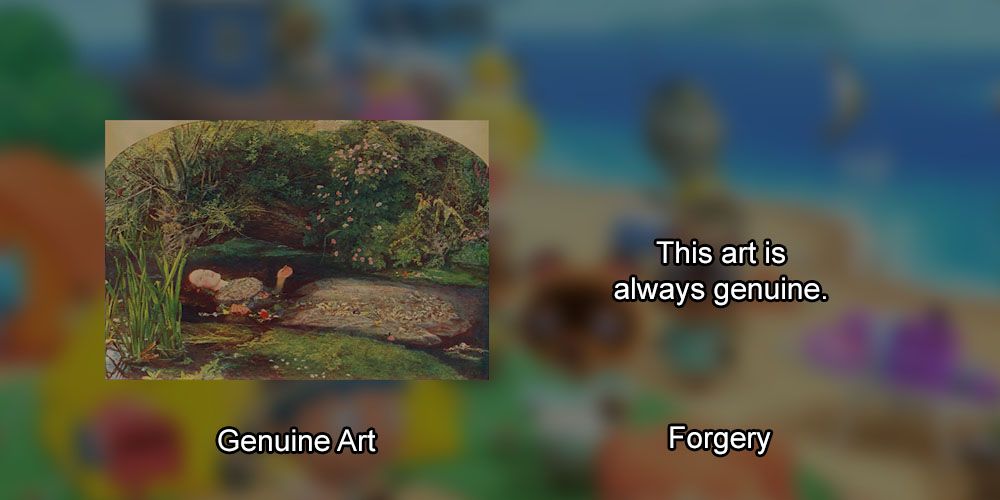 Animal Crossing New Horizons All Real Paintings