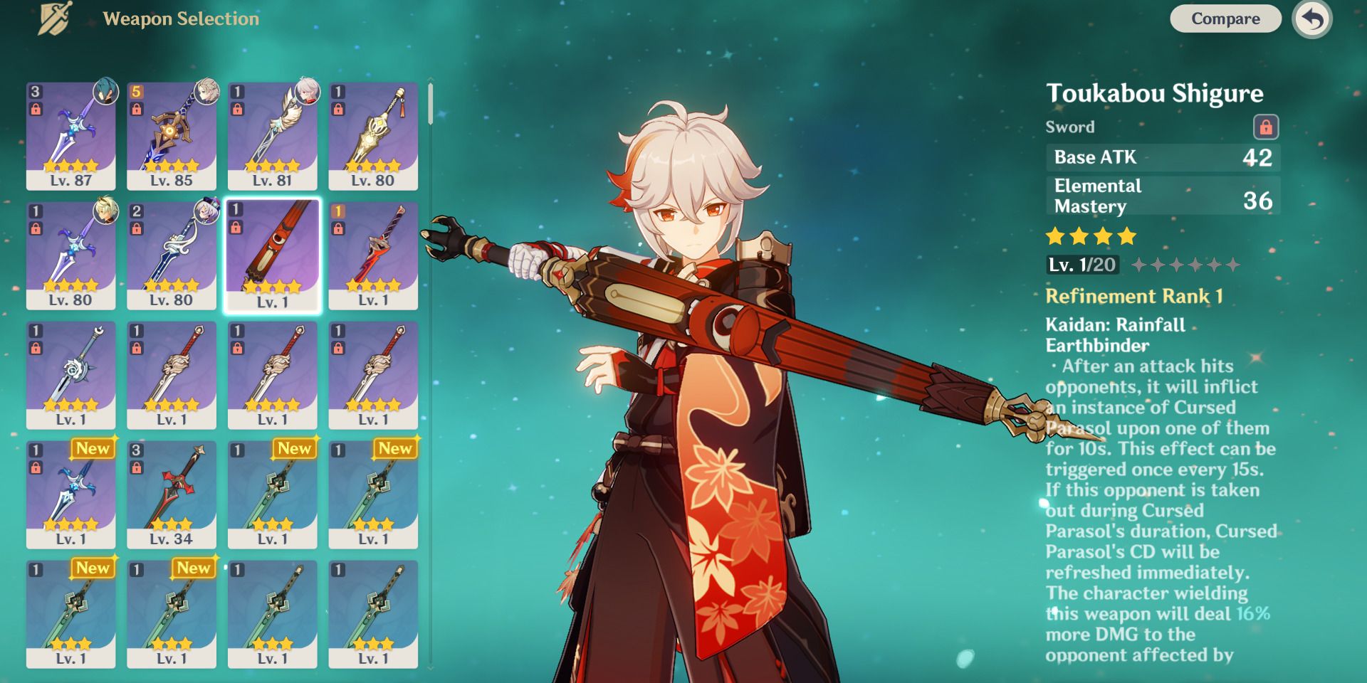 Genshin impact toukabou shigure.