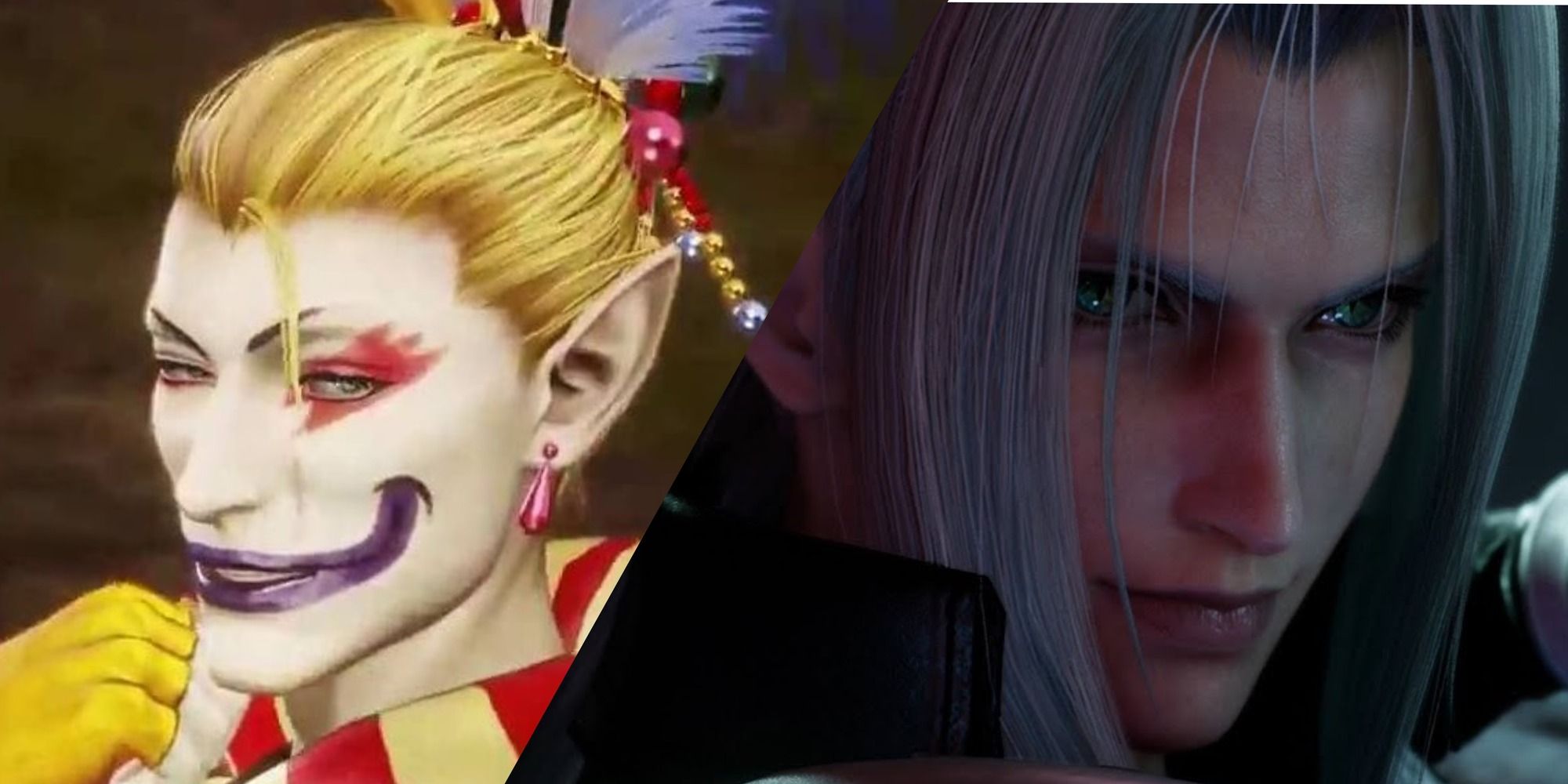 Final Fantasy 6 VI Kefka and 7 VII Sephiroth