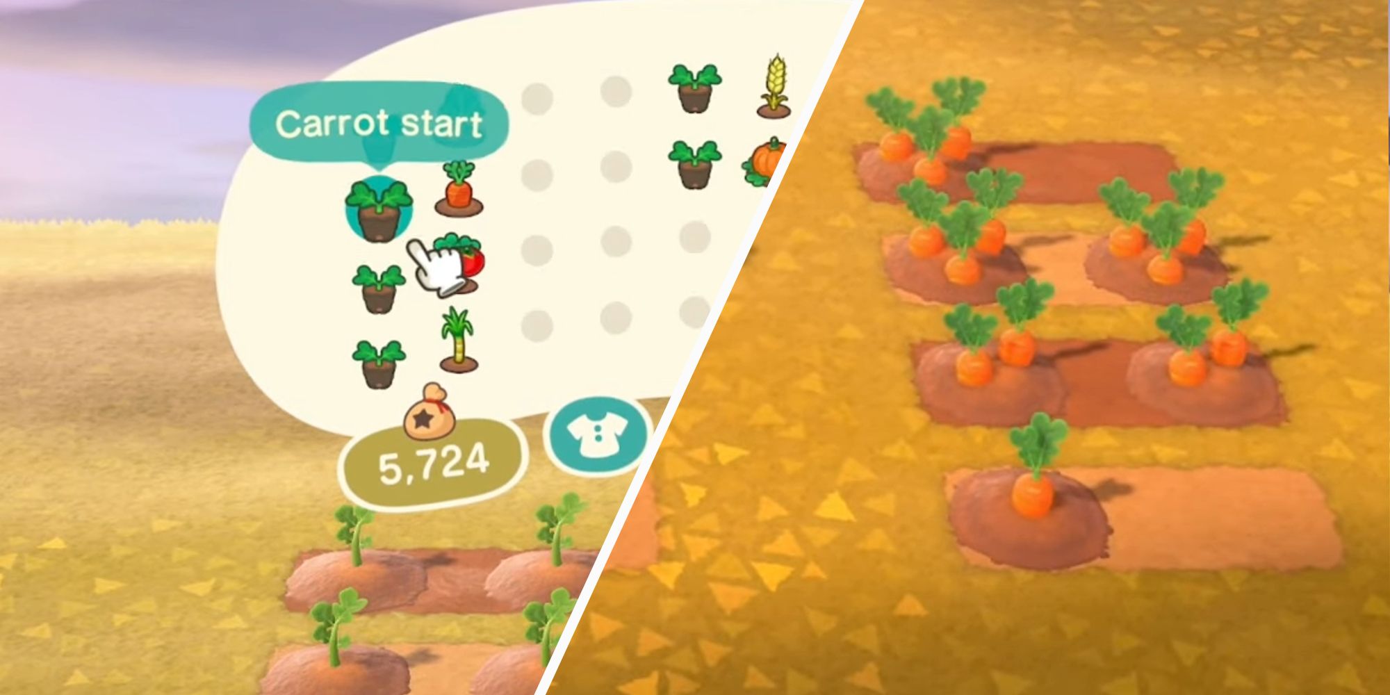 Animal Crossing Carrots, Potatoes and Tomatoes: Where to find and