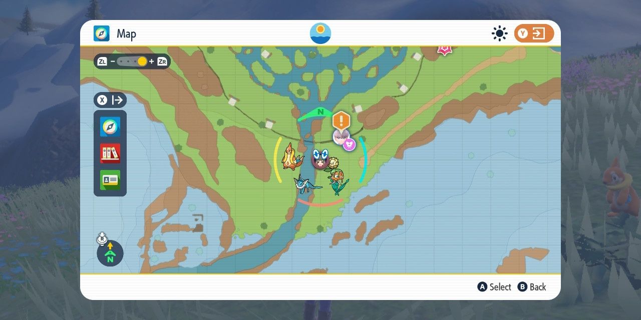 Image of the location of Chansey on the map in Pokemon Scarlet & Violet.