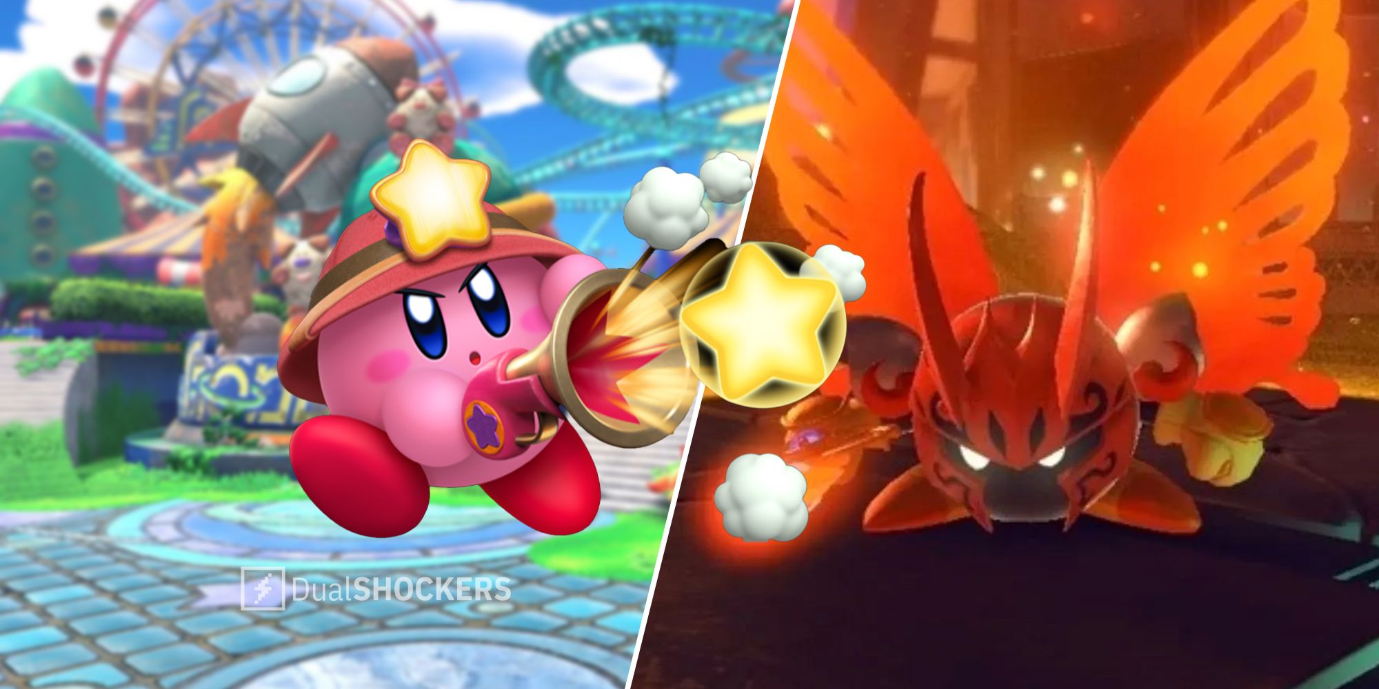 Kirby And The Forgotten Land Morpho Knight boss battle