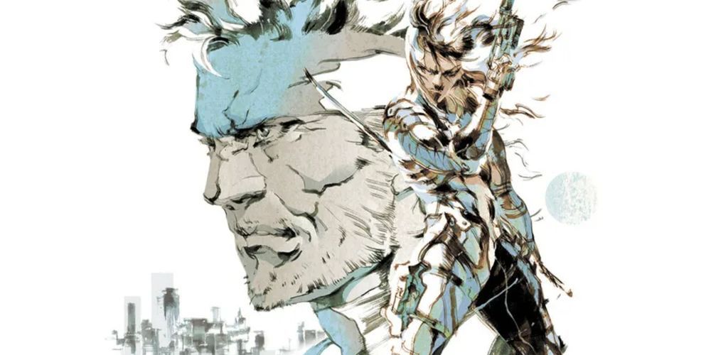 Official promotional artwork from Konami for Metal Gear Solid 2